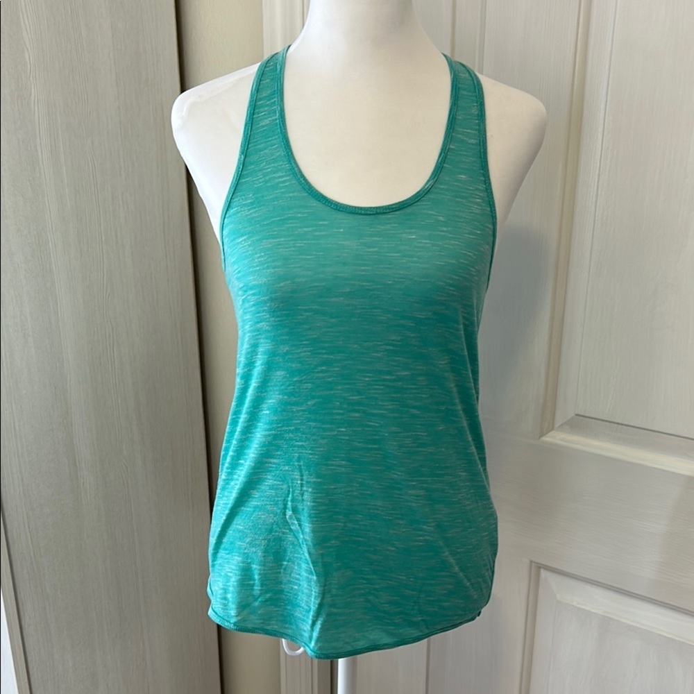 Derek Heart Green Tank Top Racerback Scoop Neck Sz S